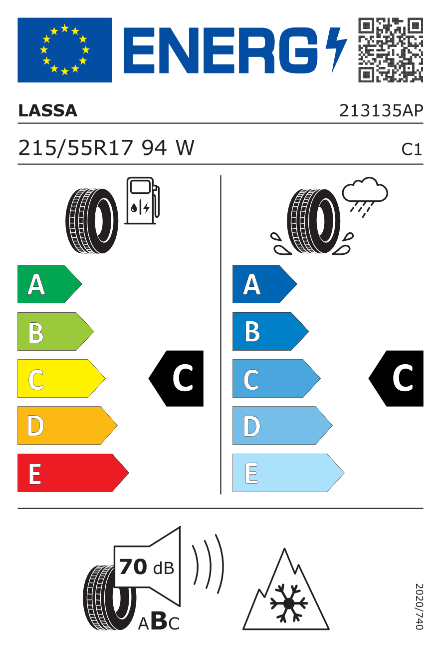 Маркировка — Lassa Multiways 2 215/55 R17 94W