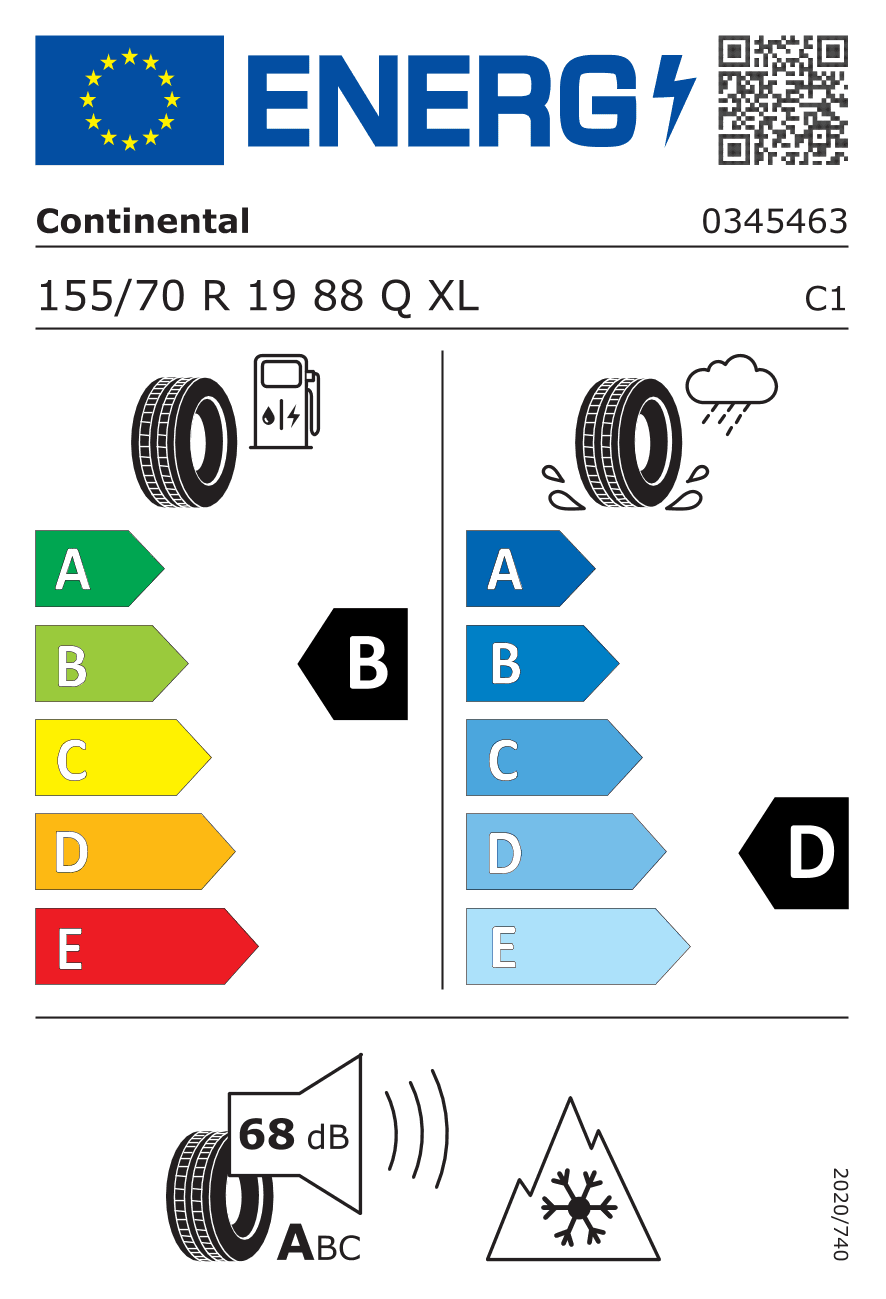 Märgis — Continental Vikingcontact 8 155/70 R19 88Q