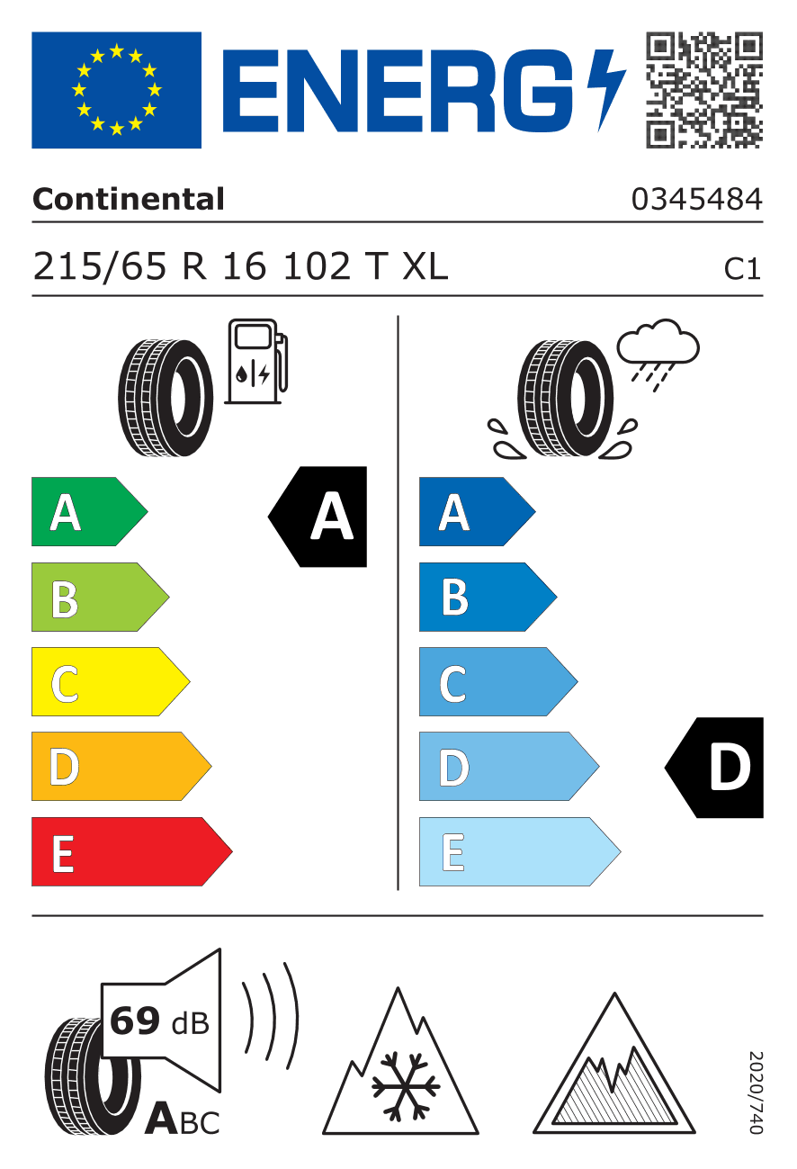 Маркировка — Continental Vikingcontact 8 215/65 R16 102T