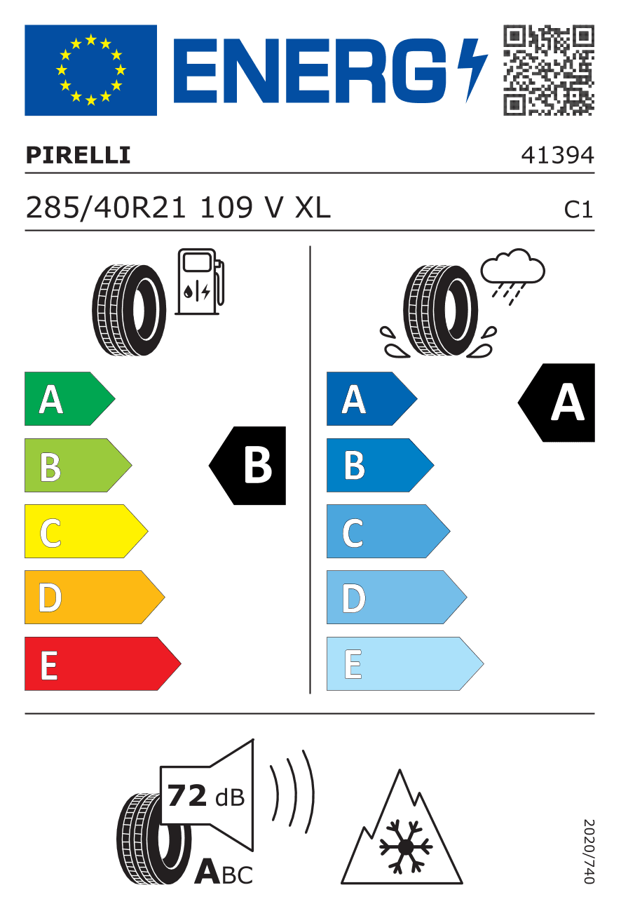 Märgis — Pirelli Scorpion Winter 2 285/40 R21 109V