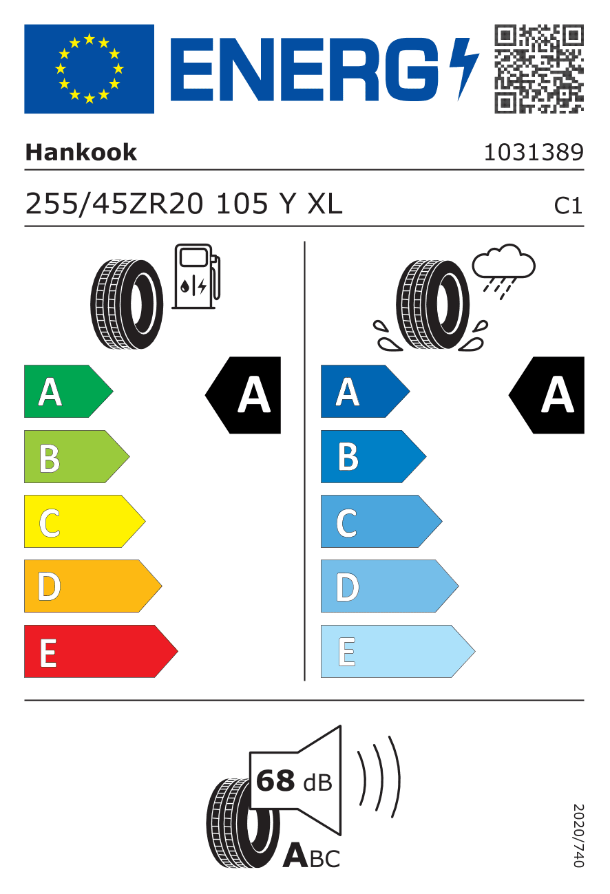 Märgis — Hankook Ion Evo Suv (IK01A) 255/45 R20 105Y