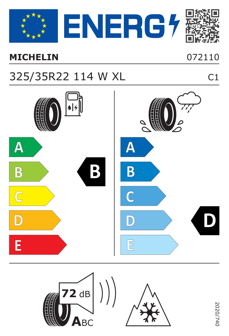 Märgis — Michelin Pilot Alpin 5 Suv 325/35 R22 114W
