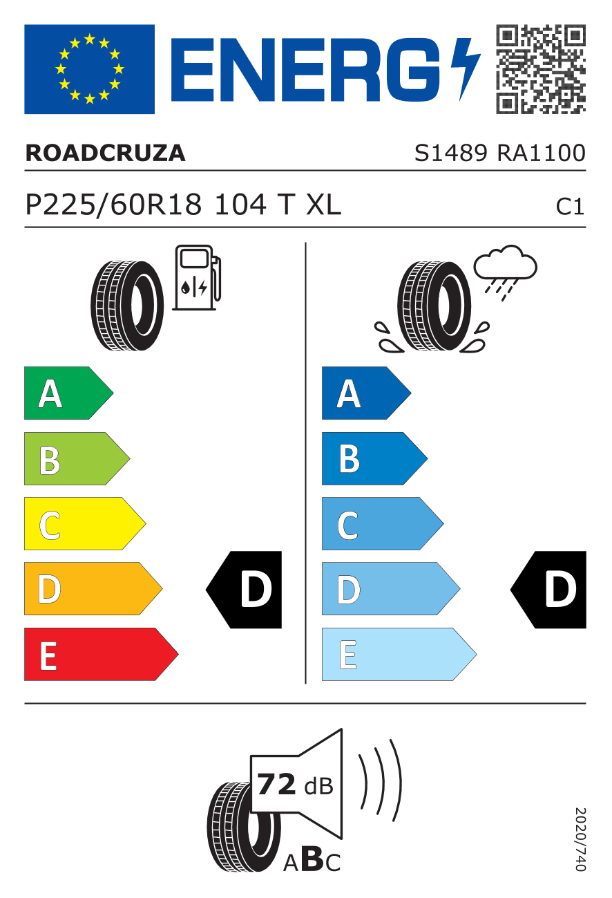 Märgis — Roadcruza RA1100 225/60 R18 104T
