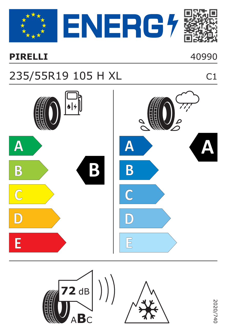 Märgis — Pirelli Scorpion Winter 2 235/55 R19 105H