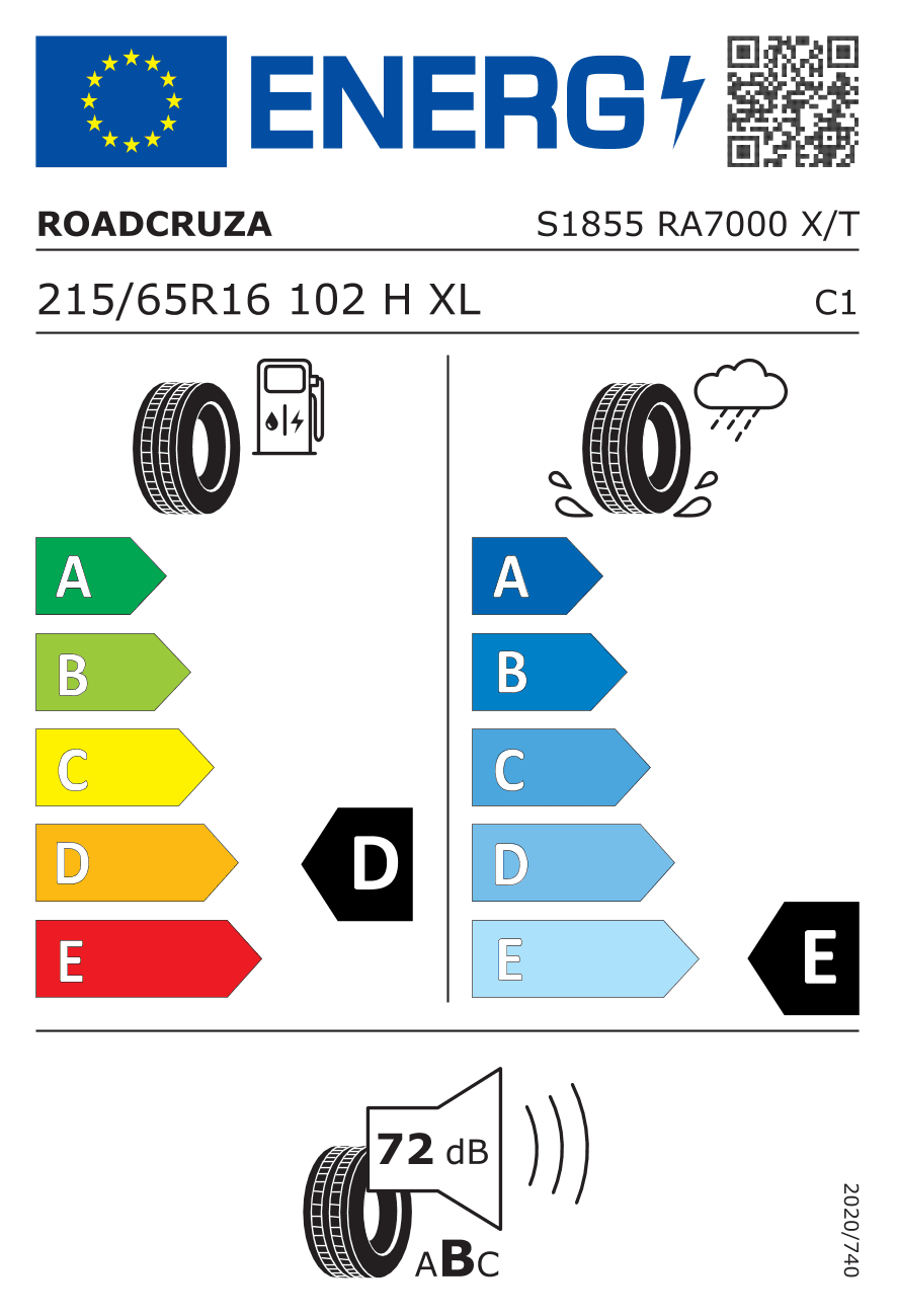 Märgis — Roadcruza RA7000 X/t 215/65 R16 102H
