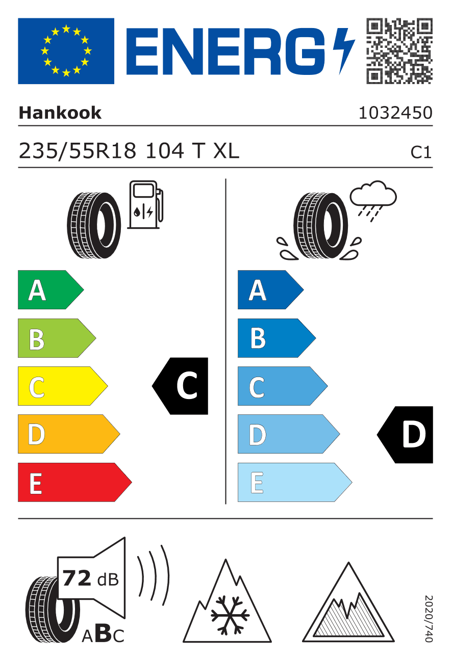 Märgis — Hankook Winter I*cept IZ3 X (W636A) 235/55 R18 104T