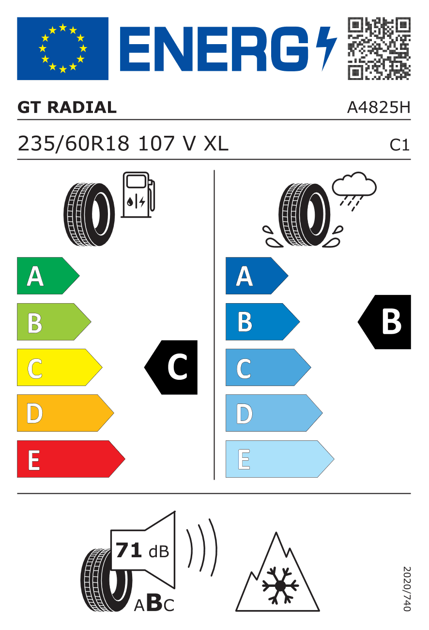 Label — GT Radial Winterpro 2 Sport Suv 235/60 R18 107V