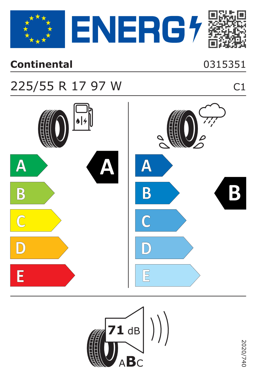 Märgis — Continental Ecocontact 6 225/55 R17 97W