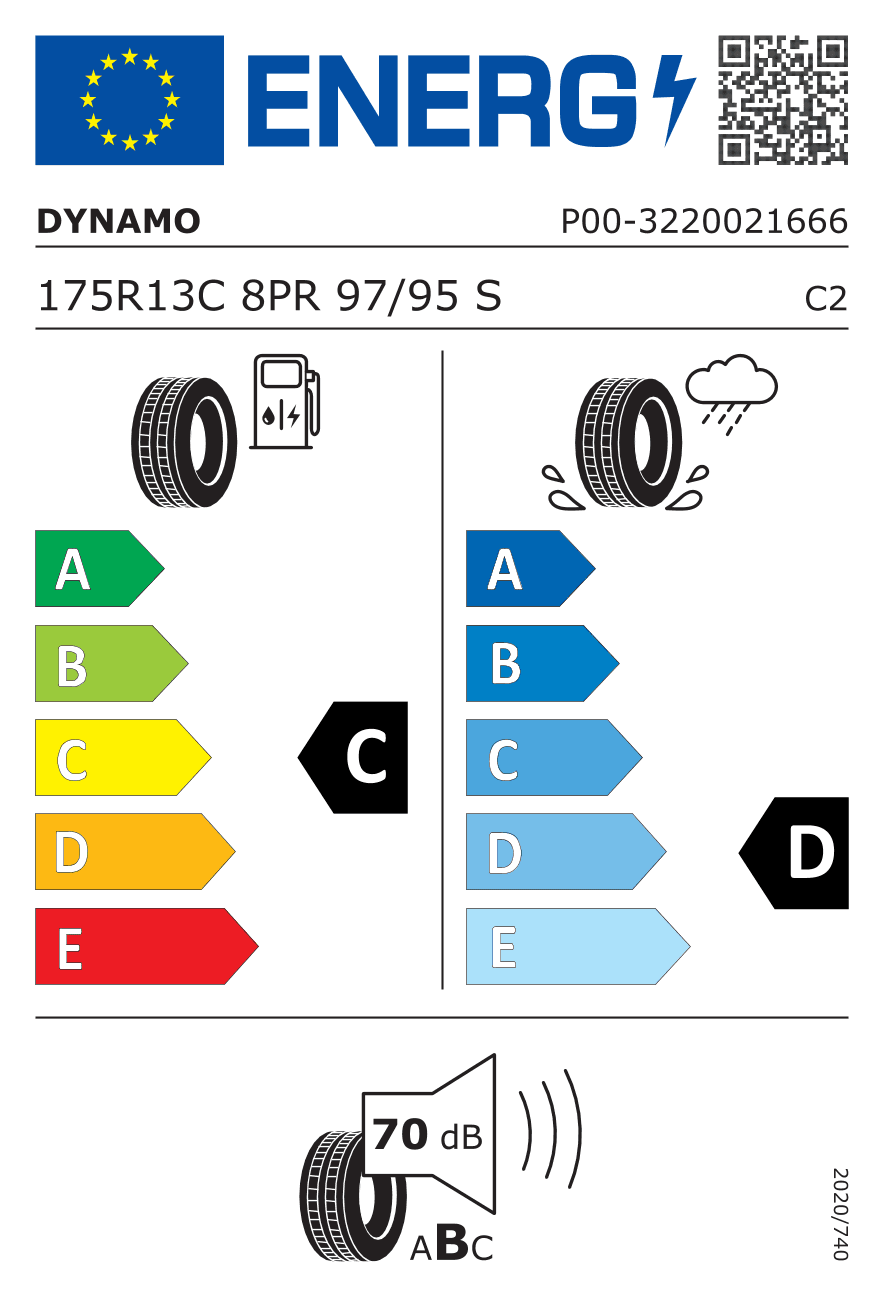 Märgis — Dynamo Hiscend-H MC31 175/80 R13C 97/95S
