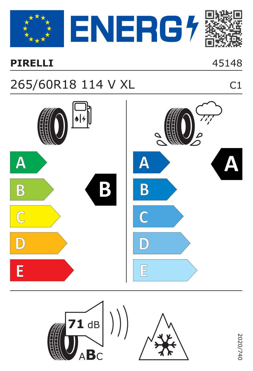 Märgis — Pirelli Scorpion All Season SF3 265/60 R18 114V
