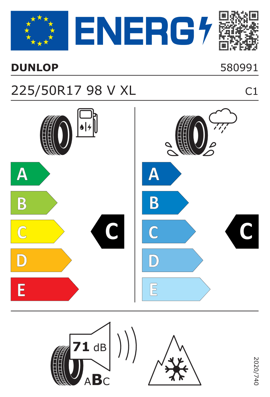 Märgis — Dunlop Winter 225/50 R17 98V