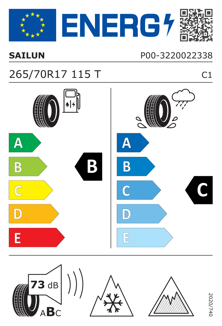 Label — Sailun Ice Blazer Spike 265/70 R17 115T