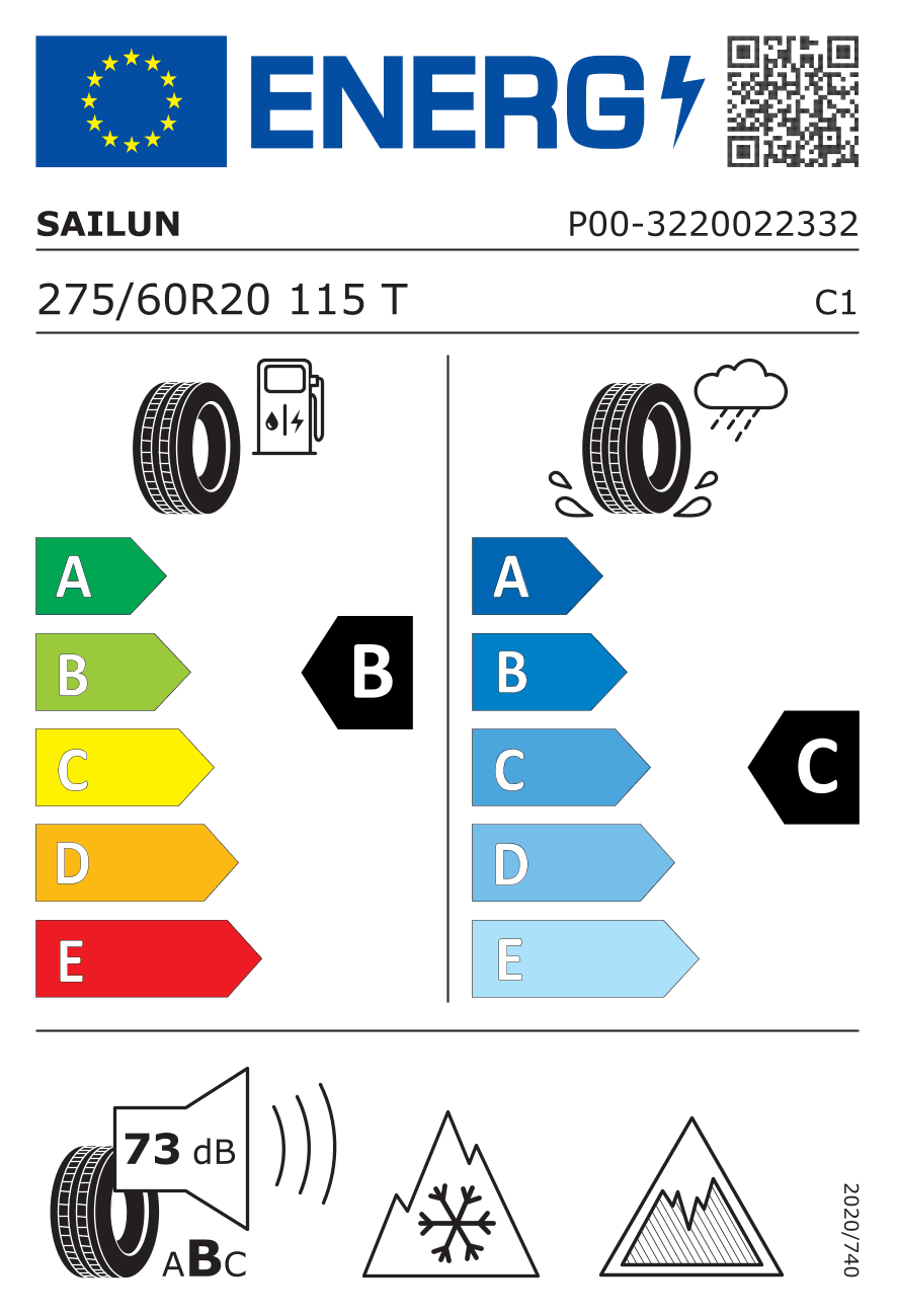 Märgis — Sailun Ice Blazer Spike 275/60 R20 115T