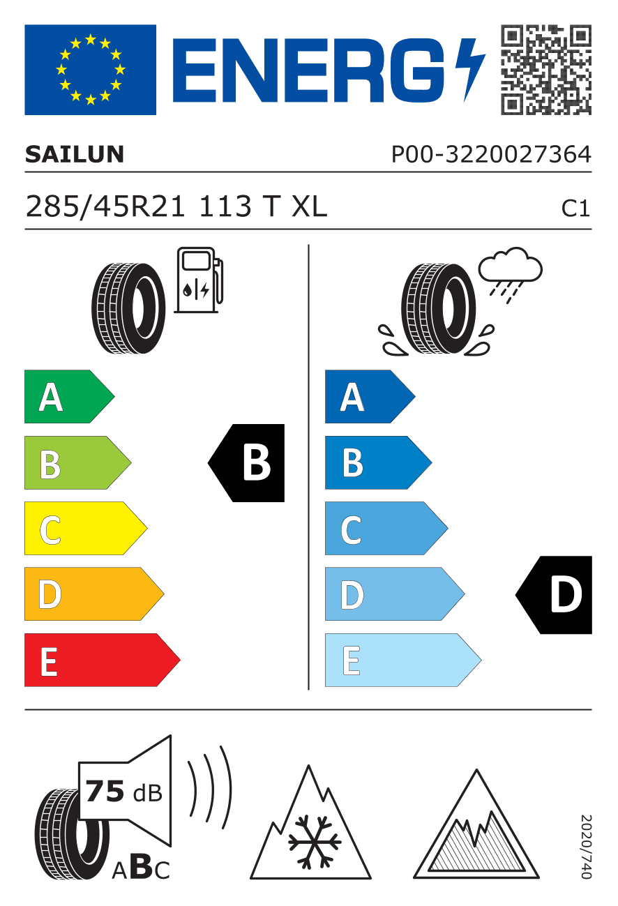 Label — Sailun Ice Blazer Arctic 2 285/45 R21 113T