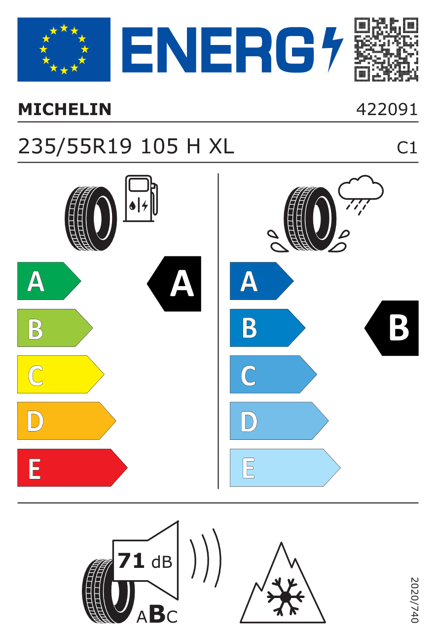 Märgis — Michelin CROSSCLIMATE2 235/55 R19 105H
