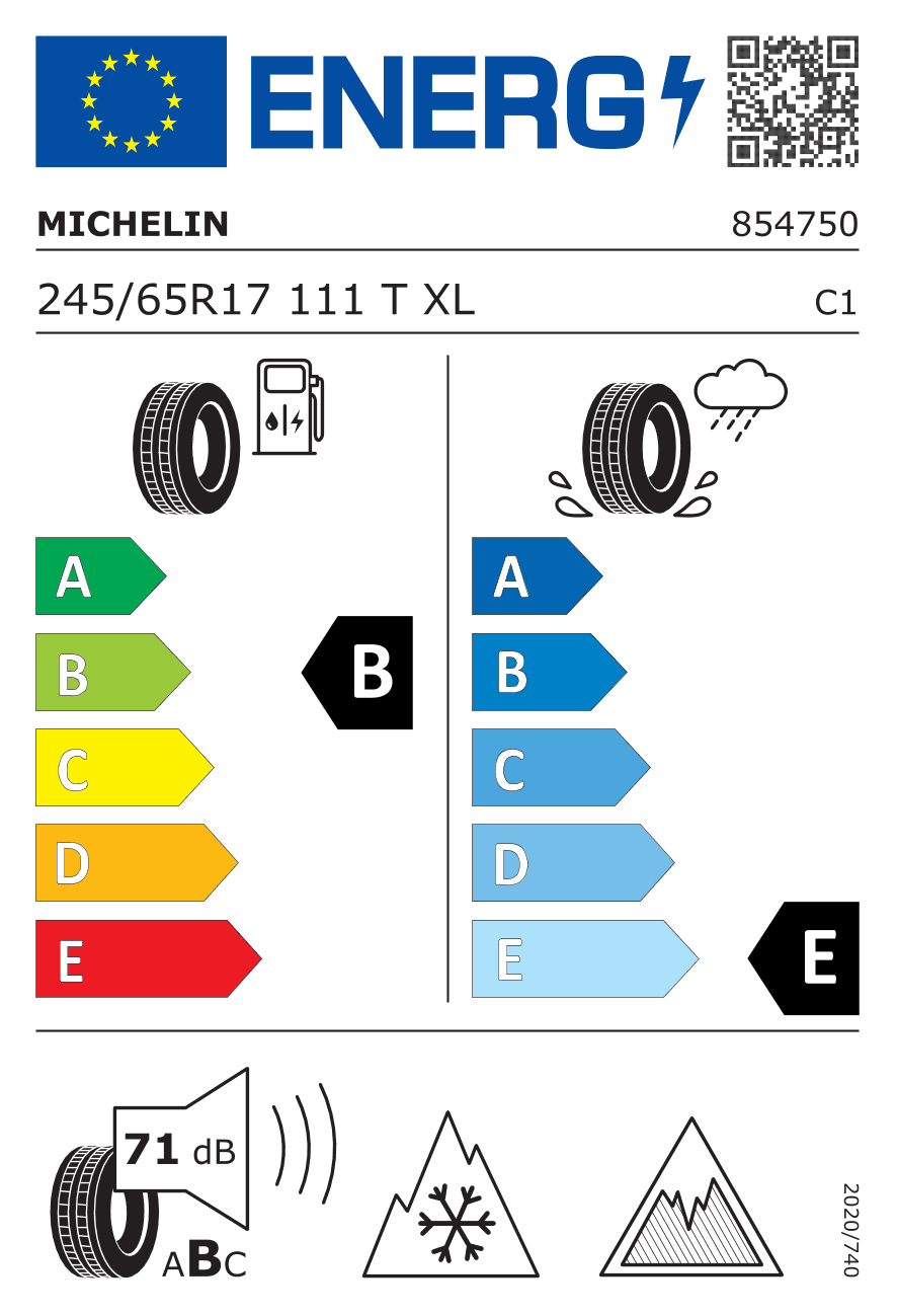 Märgis — Michelin X-Ice Snow Suv 245/65 R17 111T