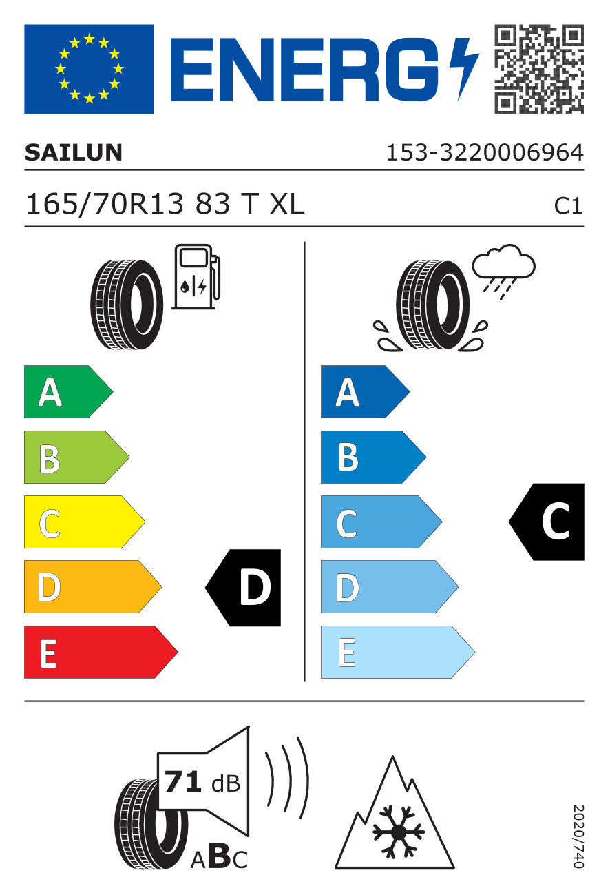 Märgis — Sailun Ice Blazer Alpine+ 165/70 R13 83T