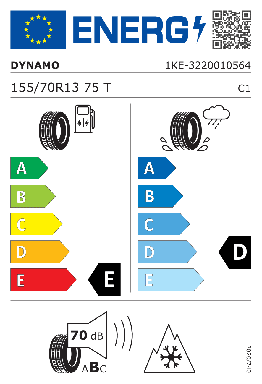 Märgis — Dynamo Snow-H MWH01 155/70 R13 75T