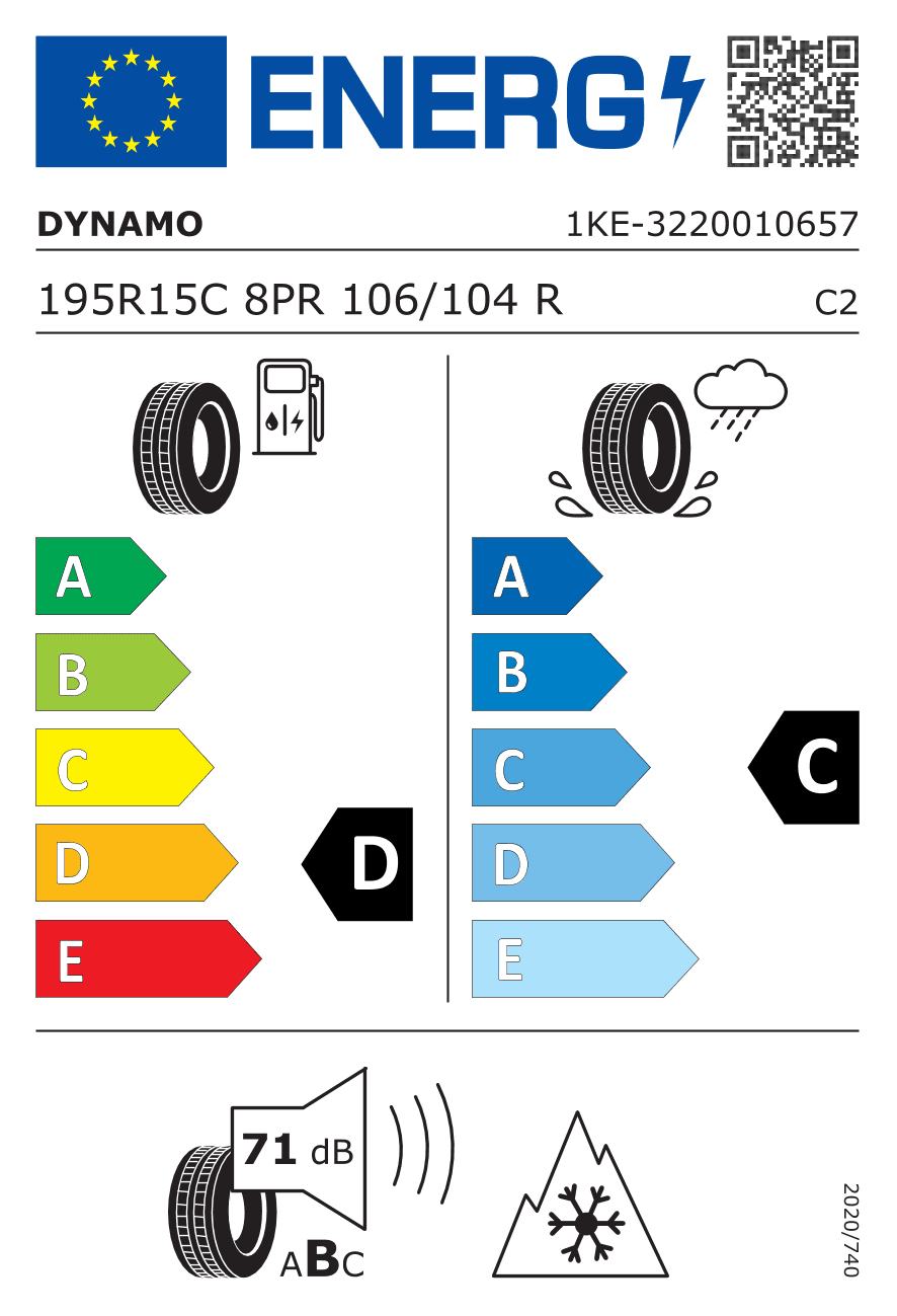 Märgis — Dynamo Snow-H MWC01 195/80 R15C 106/104R