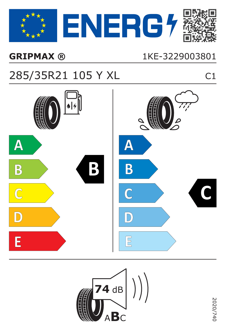 Märgis — Gripmax Stature H/t 285/35 R21 105Y