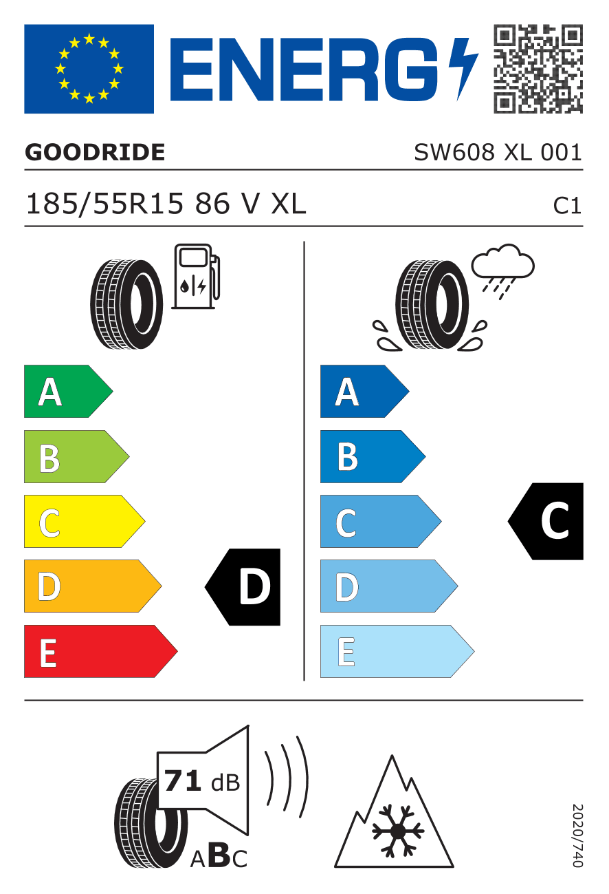 Märgis — Goodride SW608 185/55 R15 86V