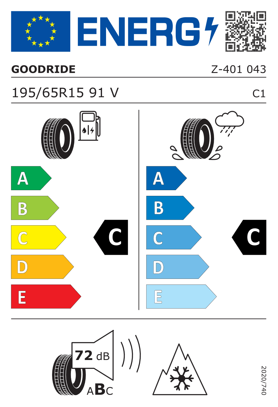 Label — Goodride Z-401 195/65 R15 91V