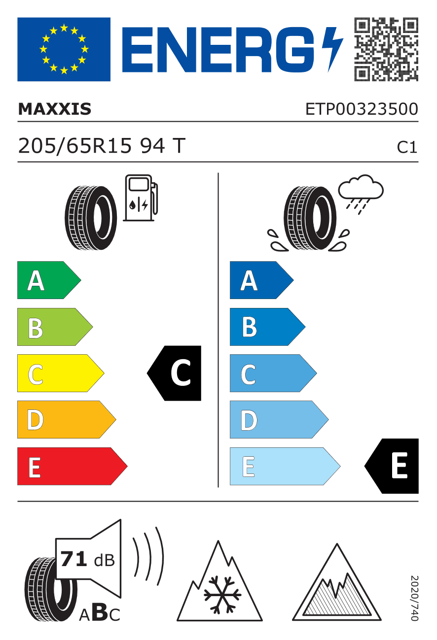 Märgis — Maxxis SP3 Premitra Ice 205/65 R15 94T