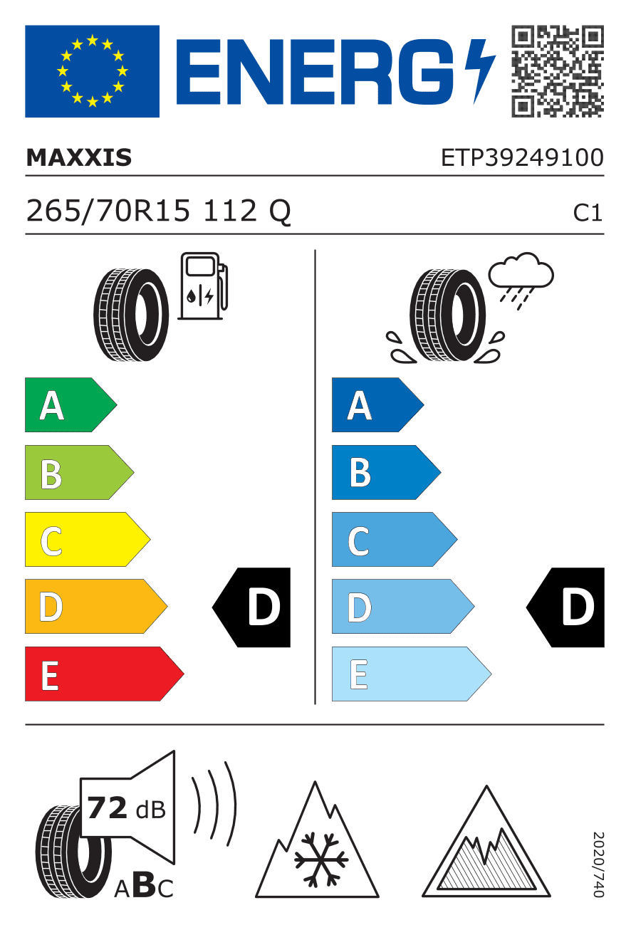 Märgis — Maxxis SS-01 Presa Suv Ice 265/70 R15 112Q