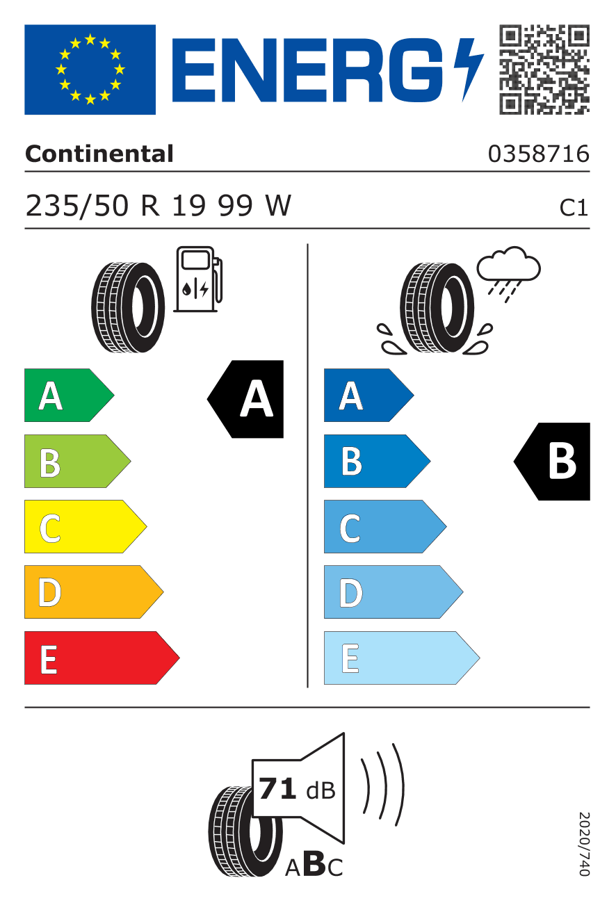 Märgis — Continental Ecocontact 6 235/50 R19 99W