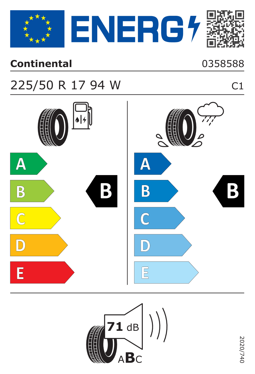 Märgis — Continental Sportcontact 5 225/50 R17 94W