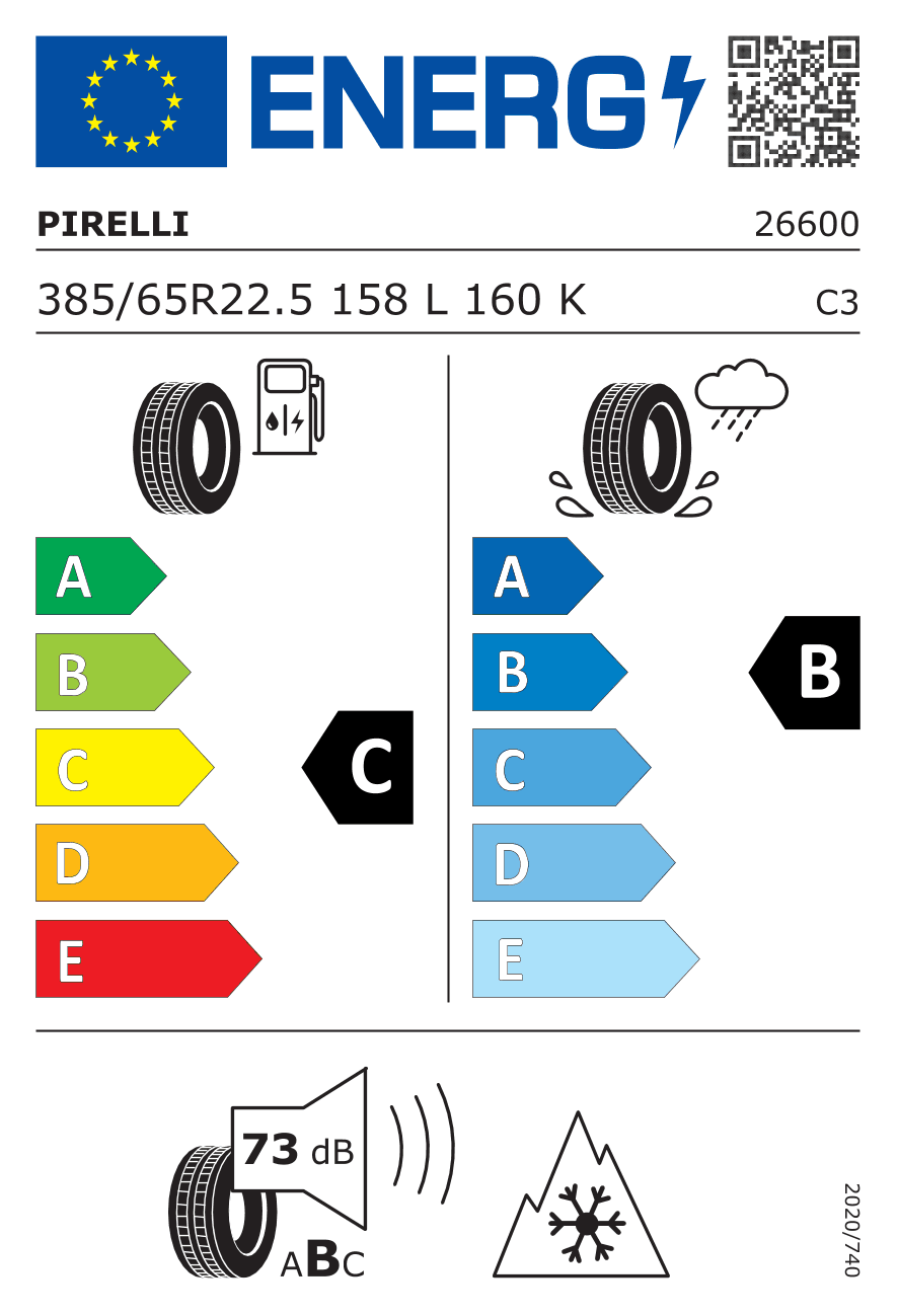 Märgis — Pirelli FW:01 385/65 R22.5 158L