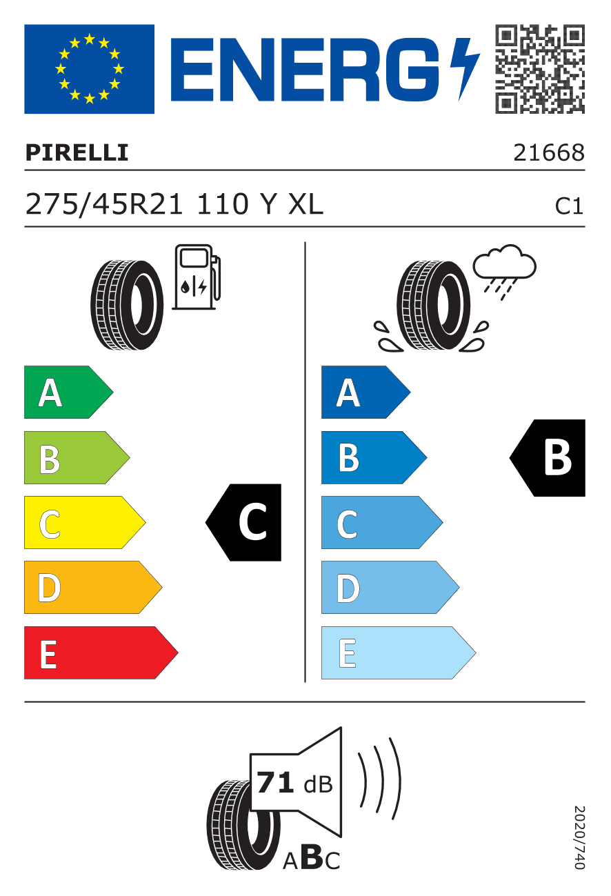 Märgis — Pirelli Scorpion Verde AS 275/45 R21 110Y