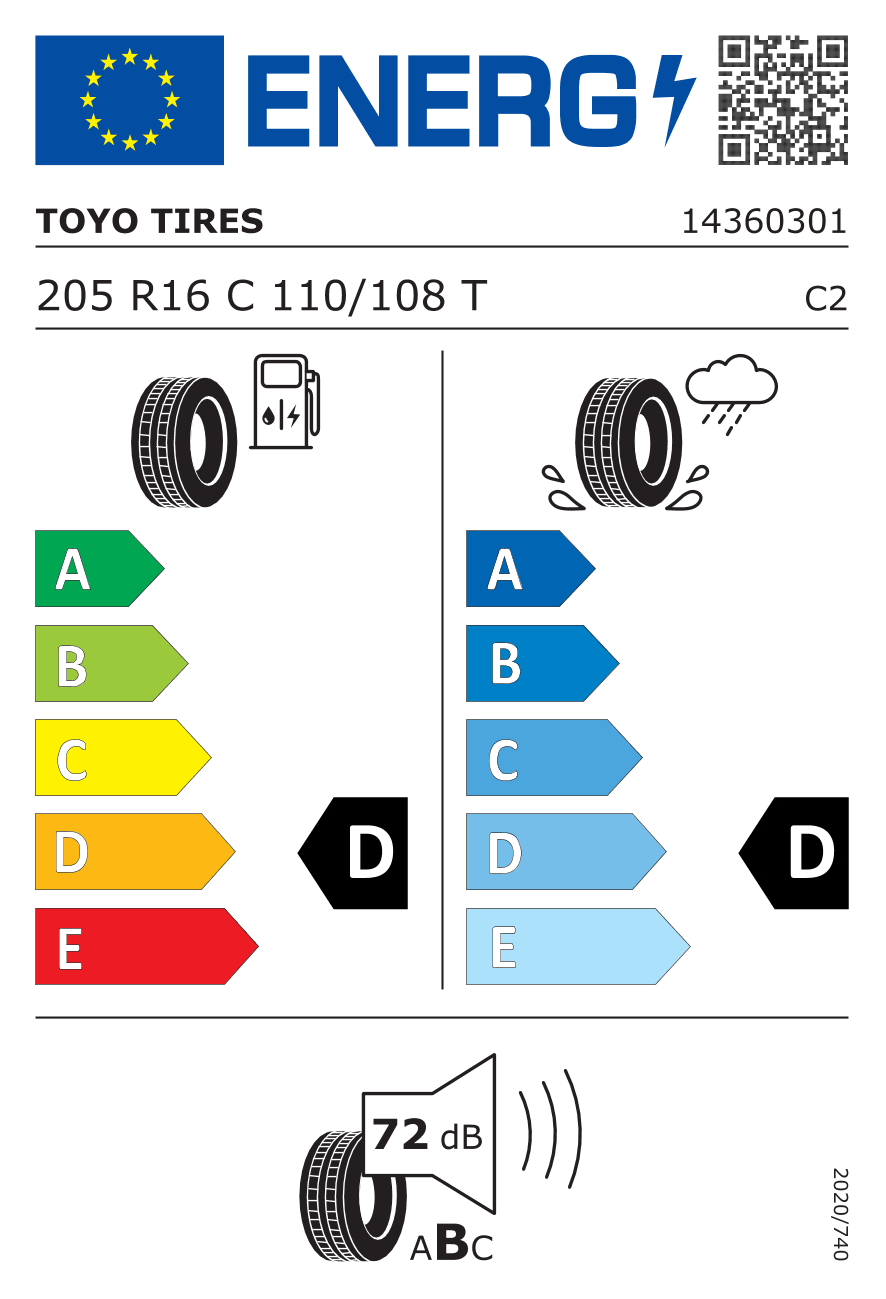 Märgis — Toyo Open Country A/t Plus 205/80 R16 110/108T