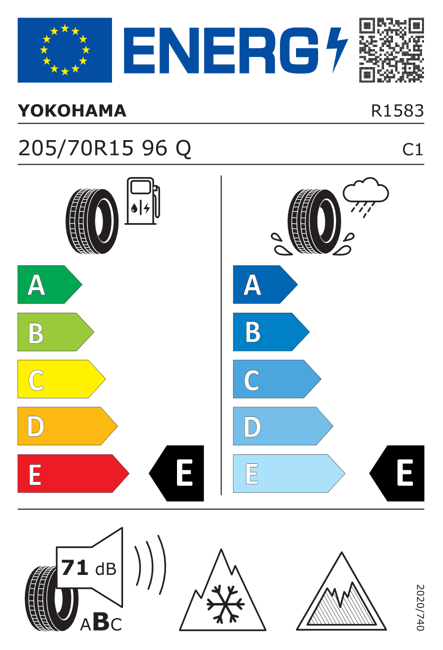 Märgis — Yokohama Iceguard G075 205/70 R15 96Q