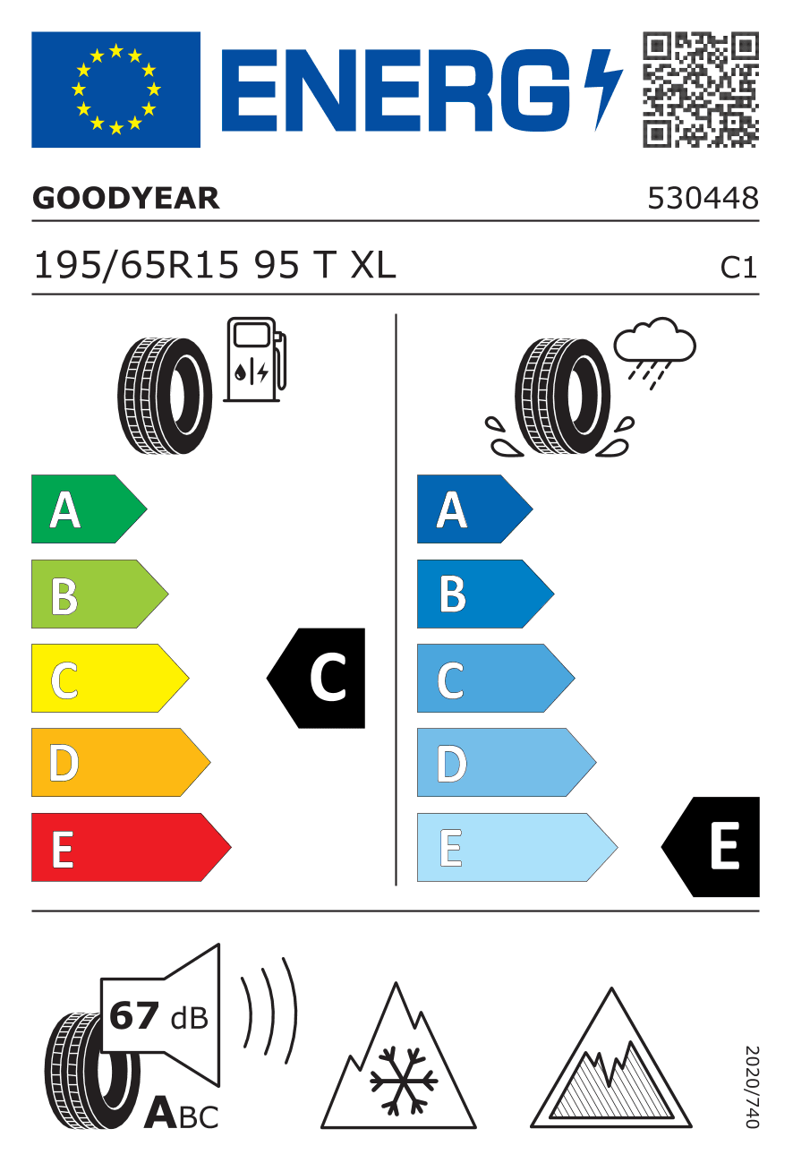 Märgis — Goodyear Ultra Grip Ice 2 195/65 R15 95T