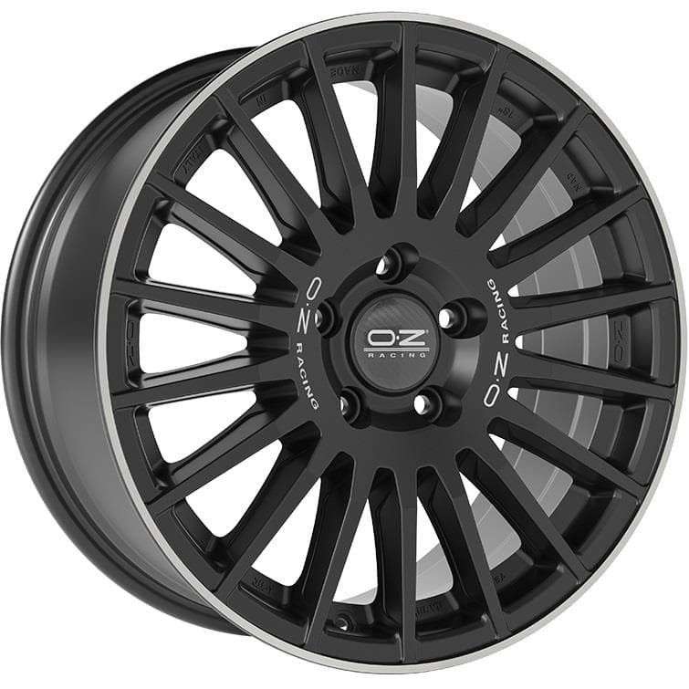 OZ Racing Rally Desert Matt Black Silver Let. Diamond Lip 8x18