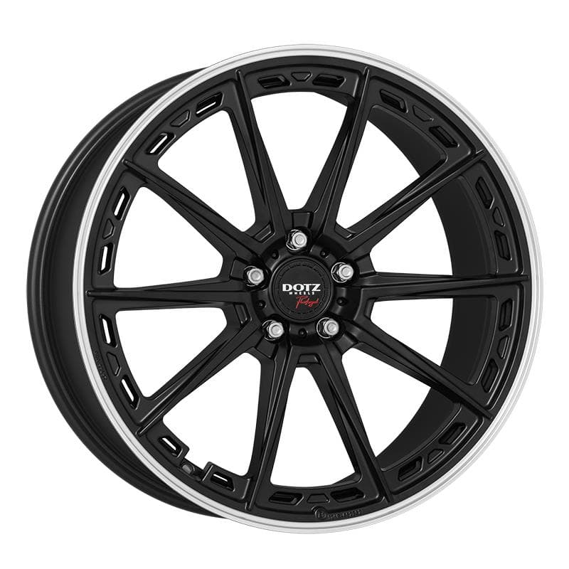 Dotz Sonoma Dark Black Matt/polished Lip 8.5x20