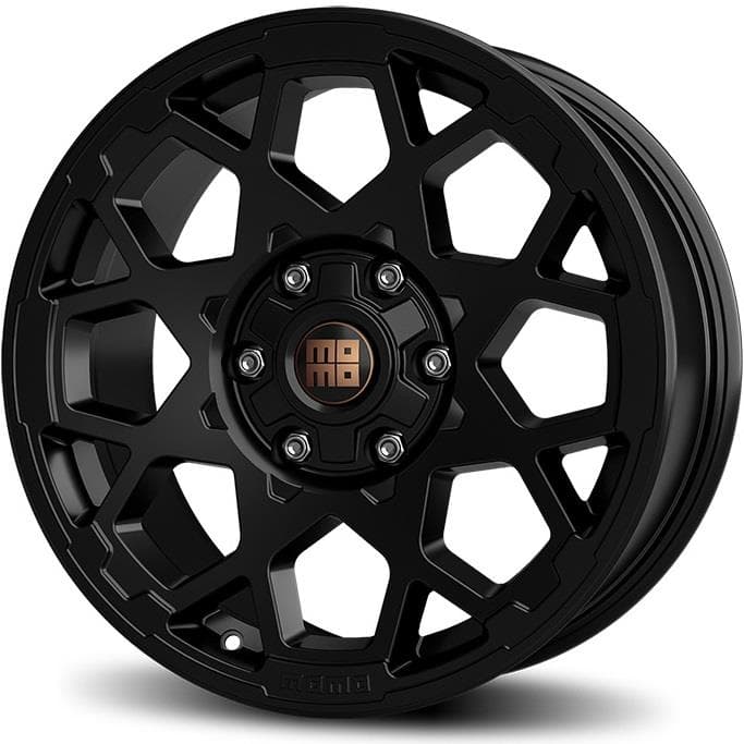 Momo Heavy Duty Matt Black 8.5x18