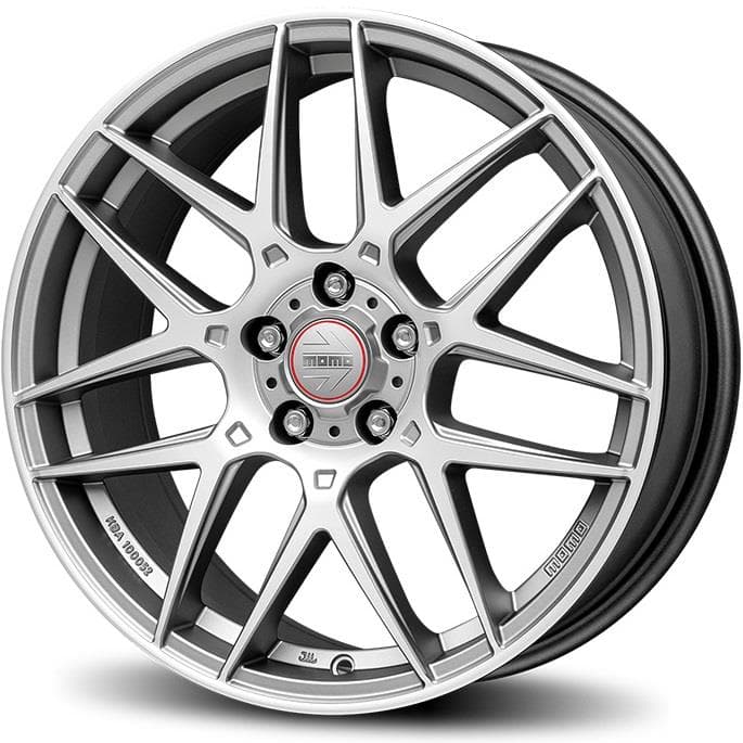 Momo Competizione Titan-Silver Polished 8x18