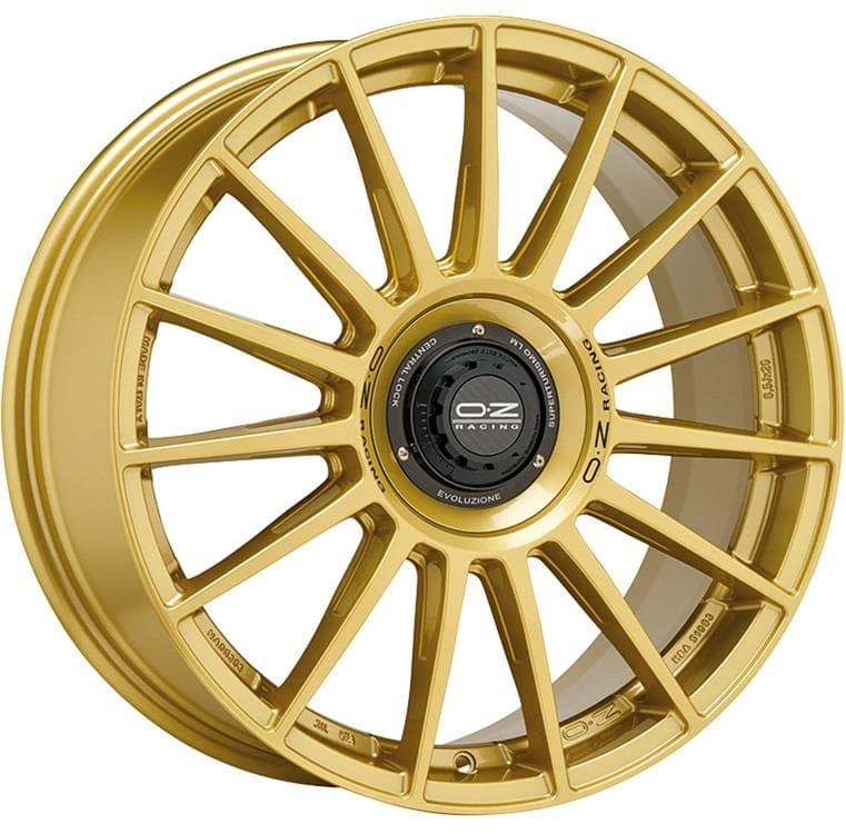 OZ Racing Superturismo Evoluzione Race Gold Black Lettering 8.5x19