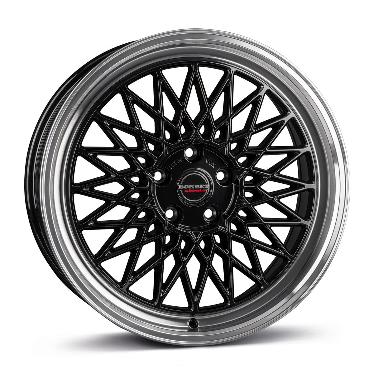 Borbet B Black Rim Polished 8x17