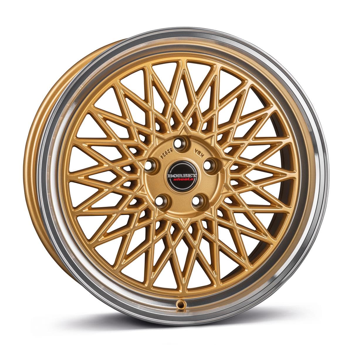 Borbet B Gold Rim Polished 7x17
