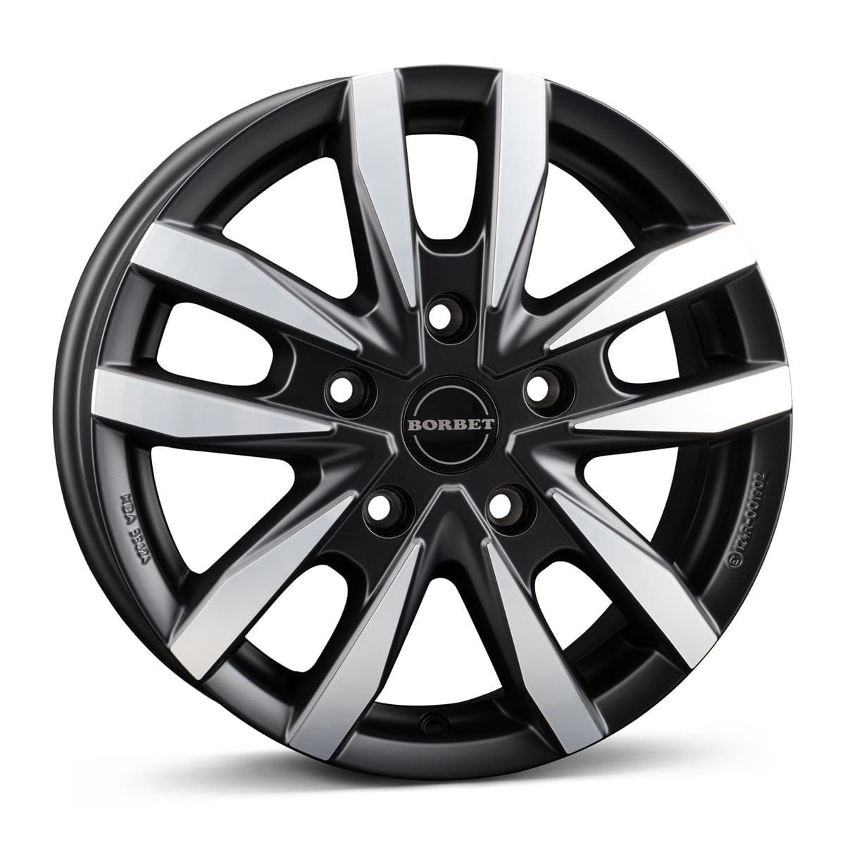 Borbet CW5 Black Polished Matt 6.5x16