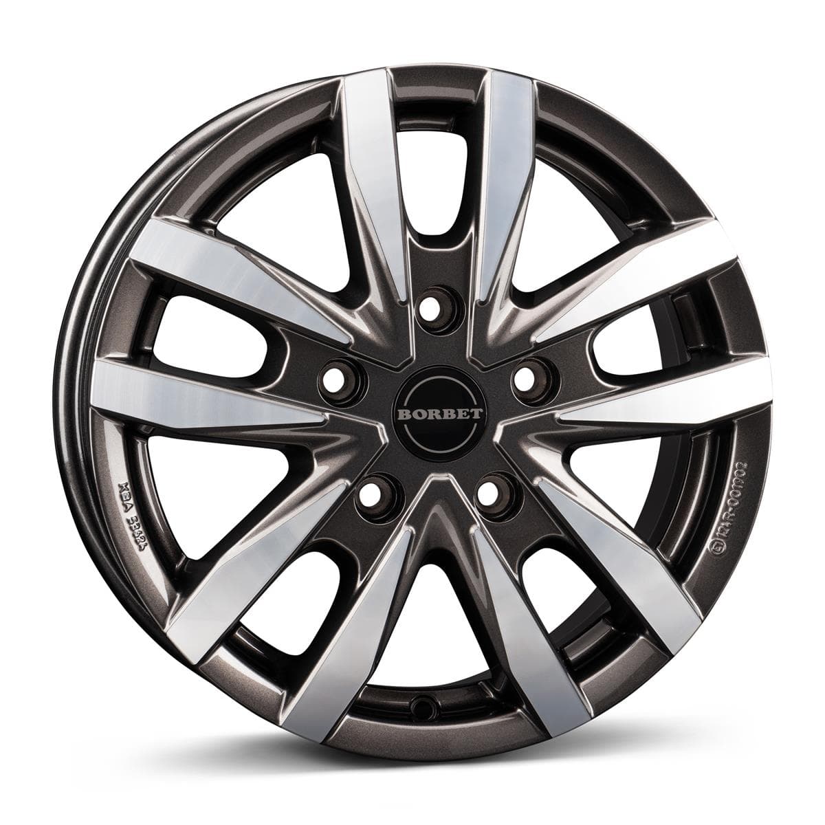 Borbet CW5 Mistral Anthracite Glossy Polished 6.5x16