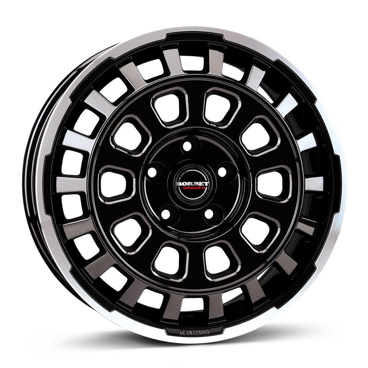 Borbet CW7 Black Rim Polished Glossy 7.5x18