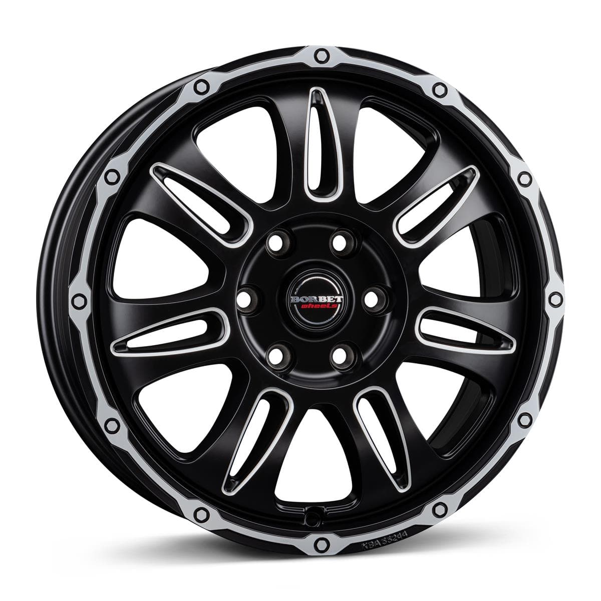 Borbet CW8 Black Rim Window Polished Matt 8x18