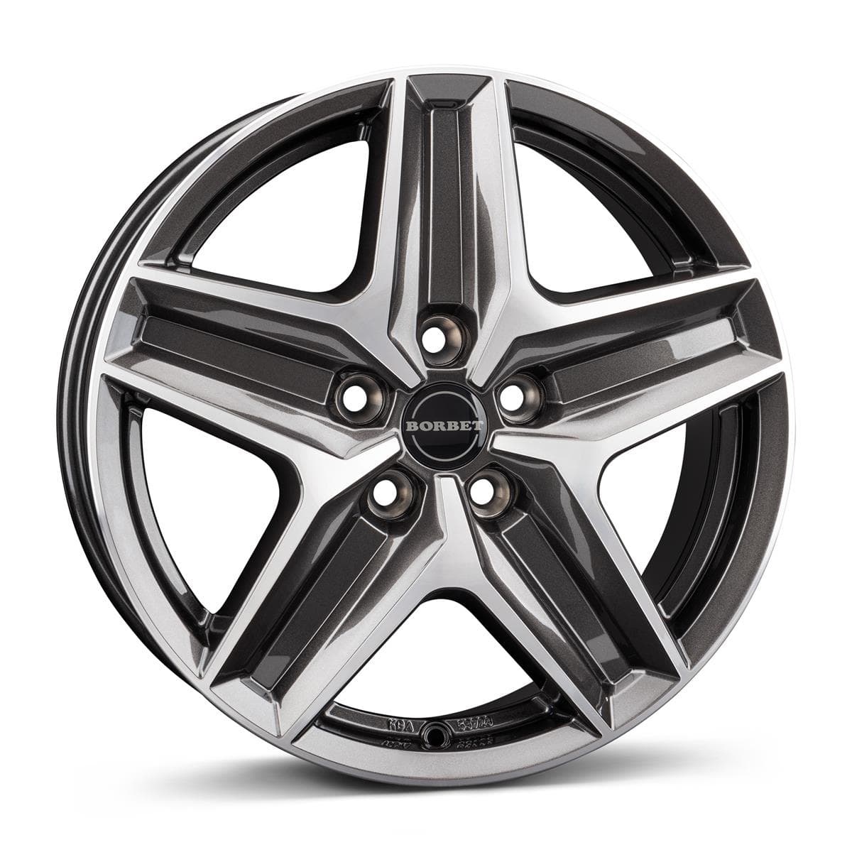 Borbet Cwz Mistral Anthracite Glossy Polished 7.5x18