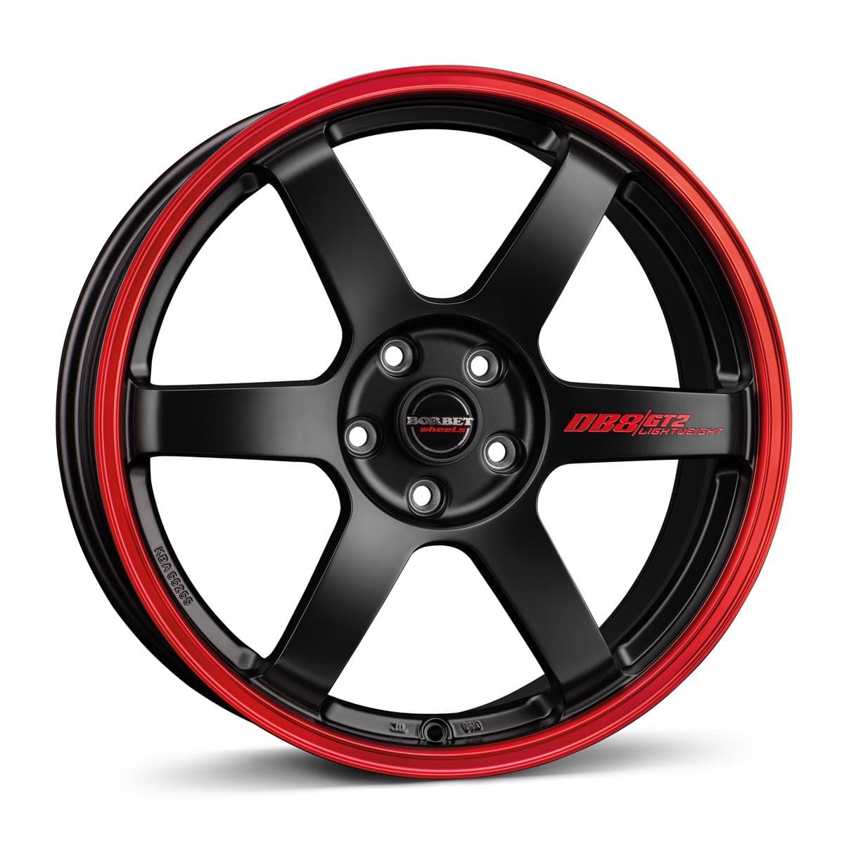 Borbet DB8GT2 Black Matt Rim Red 8.5x19