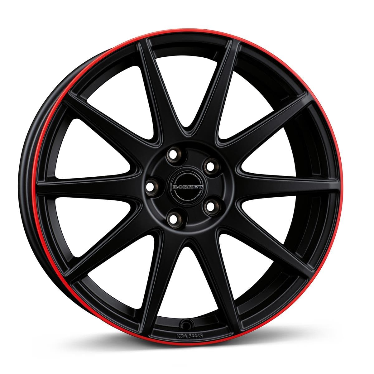 Borbet Gtx Black Matt Rim Red 8x19