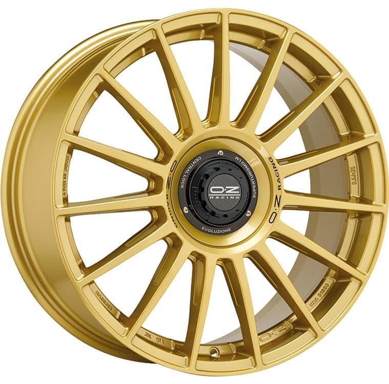 OZ Racing Superturismo Evoluzione Race Gold Black Lettering 8x18